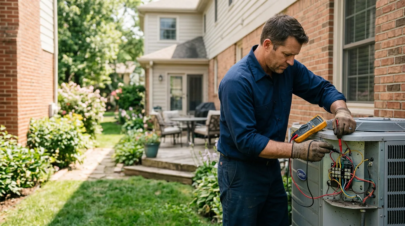 HVAC technician working near Waunakee, WI